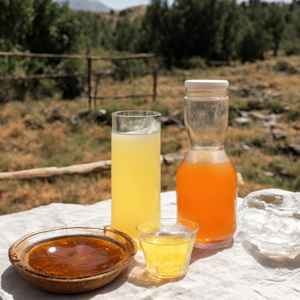 Дегустация мёда, айрана и местных источников